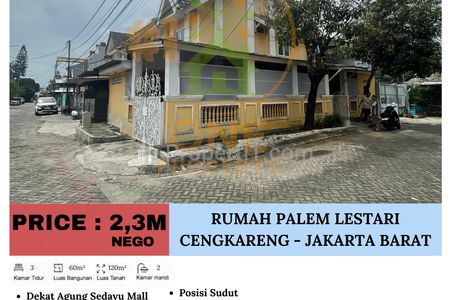 Dijual Rumah di Palem Lestari, Cengkareng - Jakarta Barat