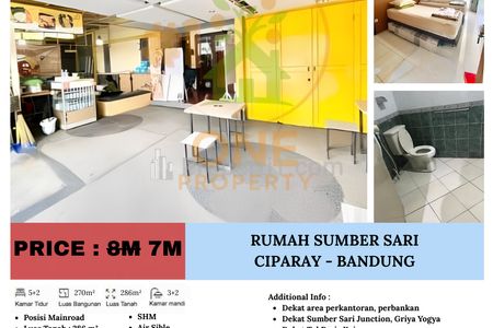 Dijual Rumah Sumber Sari, Ciparay - Bandung