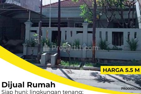 Dijual Rumah Dharmahusada Indah Mulyorejo Surabaya Timur