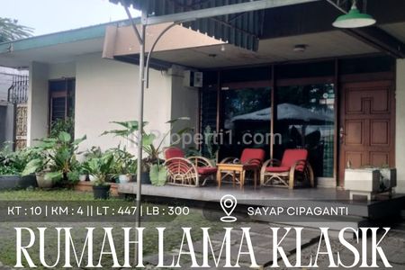 Dijual Rumah Lama Klasik Strategis di Sayap Cipaganti Bandung