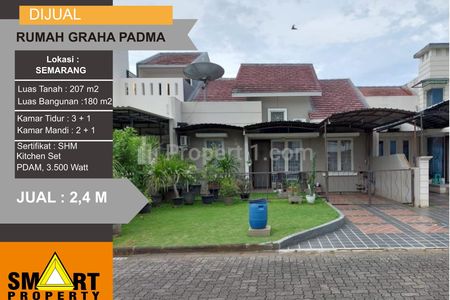Jual Rumah Dekat SMU Karangturi di Graha Padma Semarang