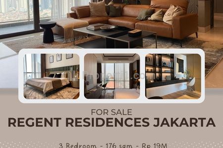 Dijual Apartemen Regent Residences 3BR 251 m2 Furnish - Hunian Sultan di Jantung Kota