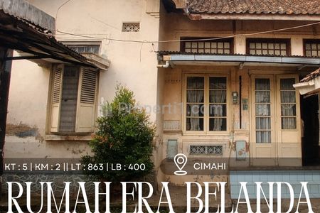 Dijual Rumah Tempo Dulu Era Belanda di Cimahi