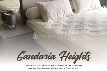 Jual Apartemen 3BR Gandaria Heights, Kondisi Furnished & Siap Huni