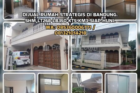 Dijual Rumah Siap Huni di Sukajadi, Bandung - LT268 LB350 SHM KT5 KM3 Sangat Strategis dan Murah