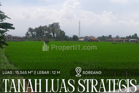 Dijual Tanah Luas Strategis Mainroad Soreang Bandung