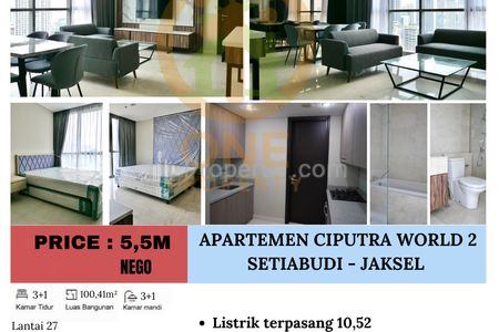 Dijual Apartemen Ciputra World 2, Jakarta Selatan
