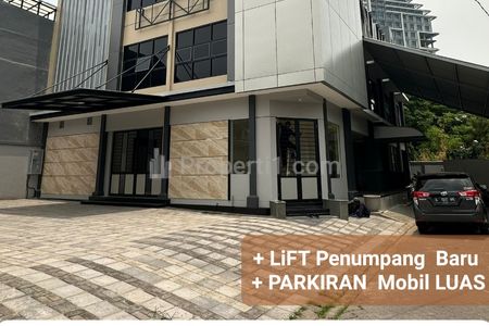Disewakan Gedung Area Darmo Bavarian Village - Raya Darmo Permai - Surabaya Barat - Gedung 3 Lantai Plus Lift Baru - Parkiran Mobil Luas