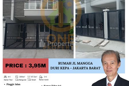 Dijual Rumah Baru di Jl Mangga, Duri Kepa, Jakarta Barat