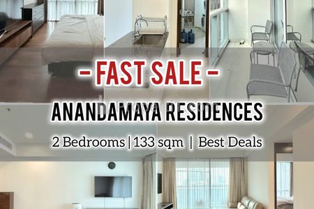 Jual Termurah Apartemen Anandamaya Residences 2+1BR 133m2 Furnish, Perfect for Investor / ALSO AVAIL OTHER UNITS, ALL DIRECT OWNER