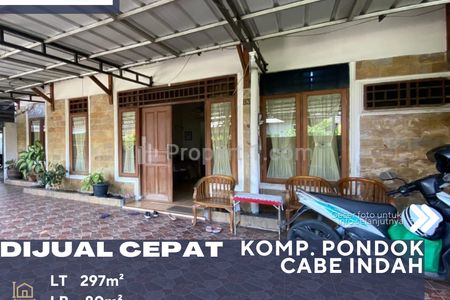 Dijual Rumah Siap Huni Dalam Komplek Bebas Banjir Lokasi Strategis di Pamulang Tangerang Selatan