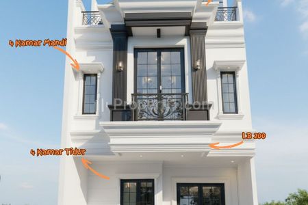 Dijual Rumah Inden di Kebagusan, Pasar Minggu, Jakarta Selatan Akses Stasiun KRL Tanjung Barat