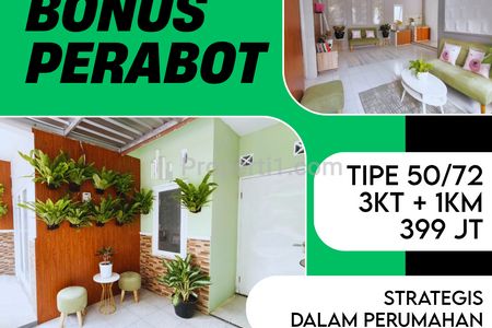 Dijual Murah Rumah Dalam Perumahan SHM Bonus Perabot Dekat RS Citra Rajawali Banguntapan Bantul
