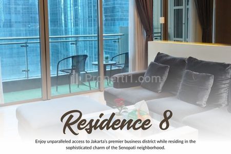 Sewa Apartemen Residence 8 Senopati Tipe 1BR Fully Furnished, Tinggal Nyaman Senopati