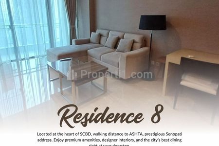 Sewa Apartemen Residence 8 Senopati 2BR, Strategis ke SCBD