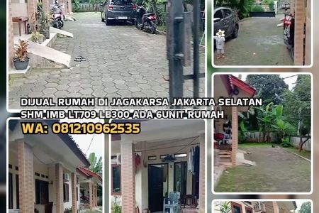 Dijual Cepat Rumah di Ciganjur Jagakarsa Jakarta Selatan, LT709 LB300 Ada 6 Unit Rumah, Sangat Strategis dan Murah