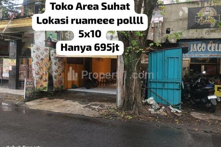 Dijual Toko Area Suhat Malang Lingkungan Rame Poll