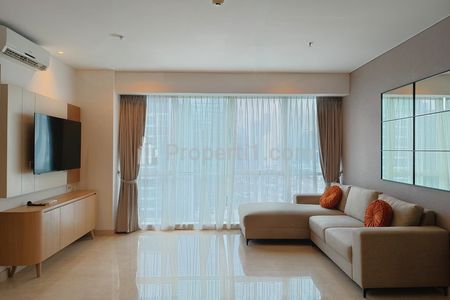 Disewakan Apartemen 3 BR Furnished di Setiabudi Sky Garden, Lantai Tinggi, View Kota yang Menawan