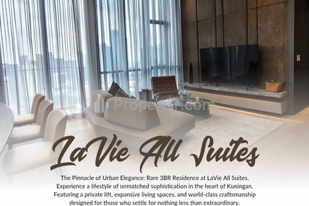 Dijual Apartemen Unit 3+1 BR Fully Furnished Private Lift di LaVie All Suites - Simbol Kemewahan Jakarta