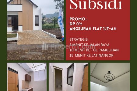 Dijual Rumah Subsidi Tanpa DP Angsuran Flat 1 Jutaan di Dekat Alun-alun Tanjungsari Sumedang