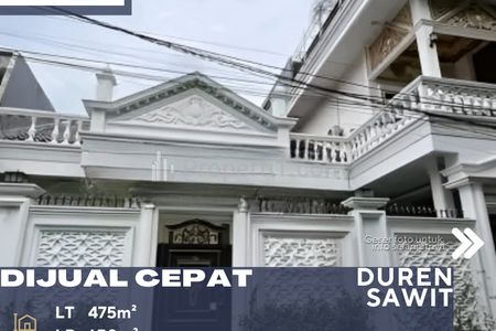 Dijual Rumah Lokasi Strategis Lingkungan Aman Nyaman di Duren Sawit Jakarta Timur