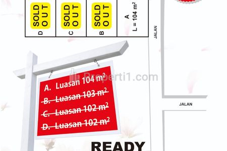 Dijual Tanah Kavling Seyegan Sleman Dekat Pasar Cebongan