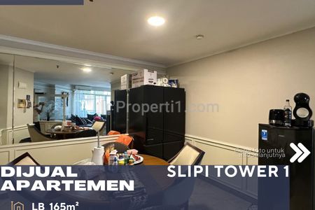 Jual Apartemen Slipi Tower 1 Tipe 3+1BR Full Furnished