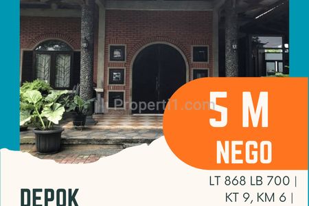 Jual Rumah Bagus Luas Asri di Cinangka Depok, Dekat ke Universitas Terbuka Pondok Cabe