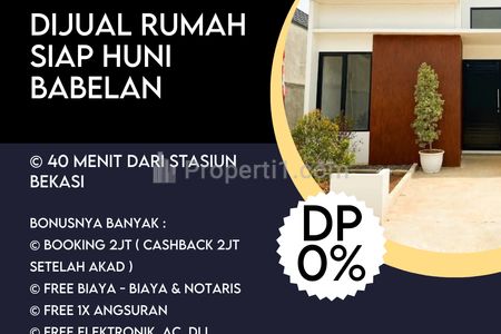 Dijual Rumah Siap Huni 400 Jutaan SHM di Babelan Strategis Hanya 25 Menit dari Harapan Indah Bekasi