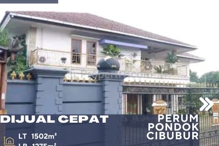 Dijual Rumah 3 Lantai Siap Huni Dalam Perumahan Pondok Cibubur di Cimanggis Depok