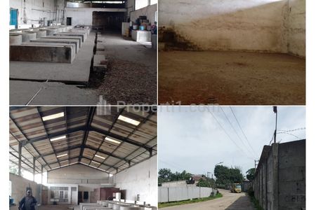 Jual Gudang SHM Nego Luas 3340m2 Bangunan 1000m2 Akses Kontainer di Pangkalan, Bantar Gebang, Bekasi Kota, Jawa Barat
