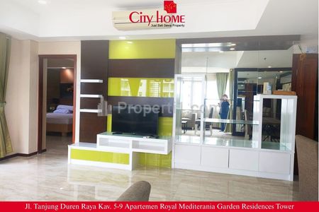 DISEWAKAN Apartemen 3+1 BR Furnish di Royal Mediterania Garden at Podomoro City