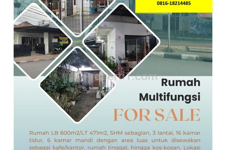 Dijual Rumah Berlokasi Sangat Strategis di Salemba Tengah Jakarta Pusat