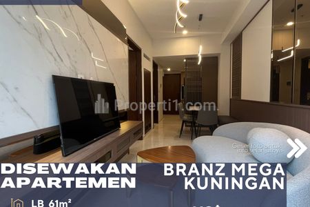 Disewakan Apartemen Branz Mega Kuningan 1+1BR Full Furnished Lokasi Strategis CBD Kuningan