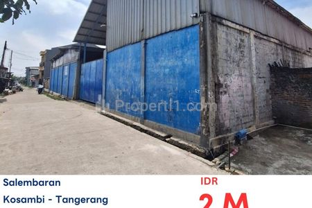 Dijual Lelang Gudang Salembaran Jaya di Kosambi,Tangerang, Banten