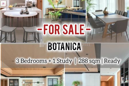 Jual Apartemen Botanica Fully Renovated, 3+1 BR 288 sqm, Furnish, Ready to Used, Direct Owner
