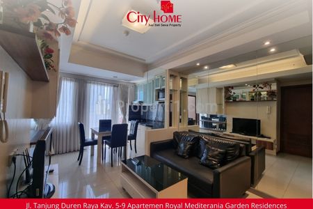 DISEWAKAN Apartemen - 2+1 BR Furnished di Royal Mediterania Garden Residences at Podomoro City