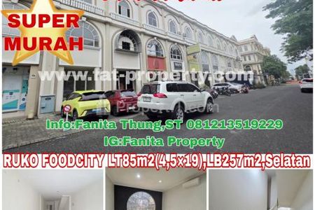 Jual SUPER MURAH RUKO FOOD CITY Green Lake City 3 Lantai di Cipondoh - Perbatasan Tangerang dan Jakarta Barat