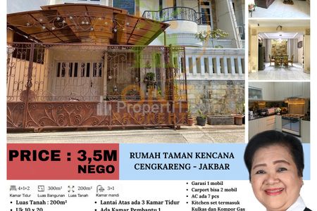 Dijual Rumah di Taman Kencana, Cengkareng, Jakarta Barat