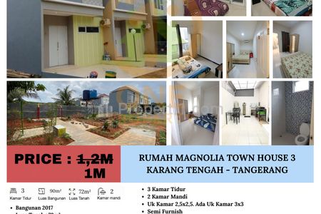 Dijual Rumah di Magnolia Town House 3, Karang Tengah, Tangerang