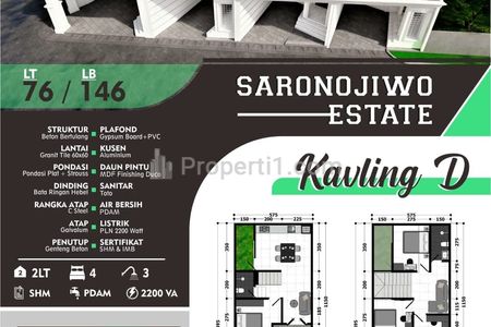 Rumah Dijual Saronojiwo Tenggilis Mejoyo Surabaya Timur New Gress