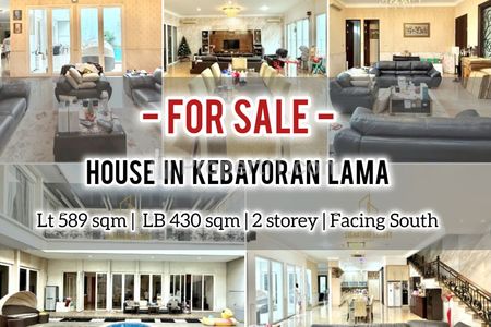 Jual Rumah Harga Termurah di Senayan Area Jakarta Selatan, 2 Lantai, LT 589sqm LB 430 sqm, Ready, Direct Owner 