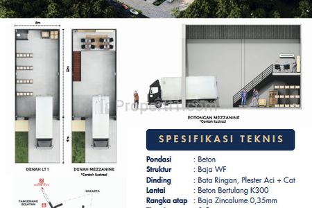 Dijual Gudang Baru Jalan Raya Serpong Parung Accord Bizzpark Parung Bogor