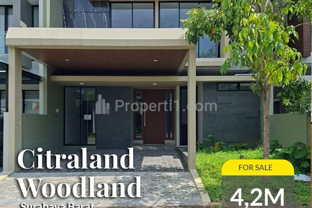 Rumah Dijual Baru di Citraland Woodland Surabaya Barat