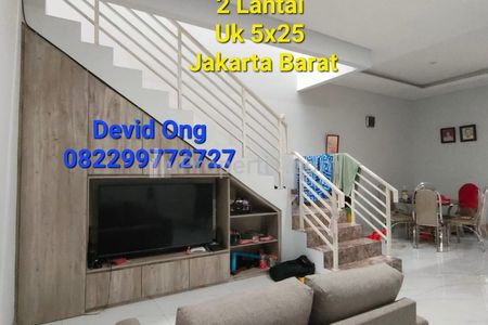 Dijual Rumah Kav DKI 2 Lantai Kondisi Bagus, Rapi & Terawat, Jakarta Barat