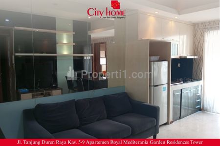 Dijual Apartemen 2+1 BR Furnish Royal Mediterania Garden at Podomoro City
