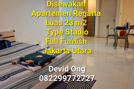 Disewakan Apartemen Regatta Type Studio Full Furnished, Jakarta Utara