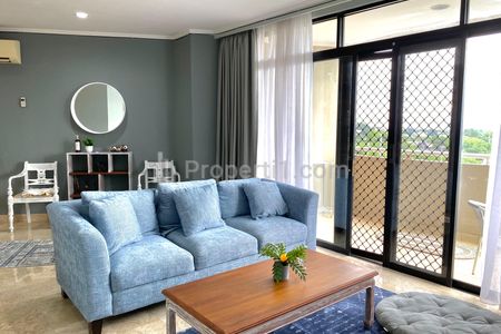 Apartment for Rent at Beverly Tower Location in South Jakarta - 2 BR + Study Room Modern Fully Furnished