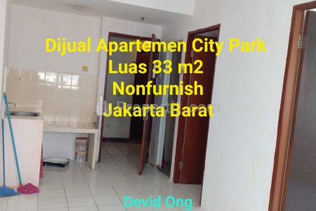 Dijual Apartemen City Park Luas 33 m2, Cengkareng, Jakarta Barat