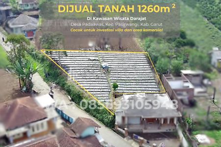 Dijual Tanah 1260m² di Darajat Garut – View Gunung Cocok Villa & Investasi Wisata